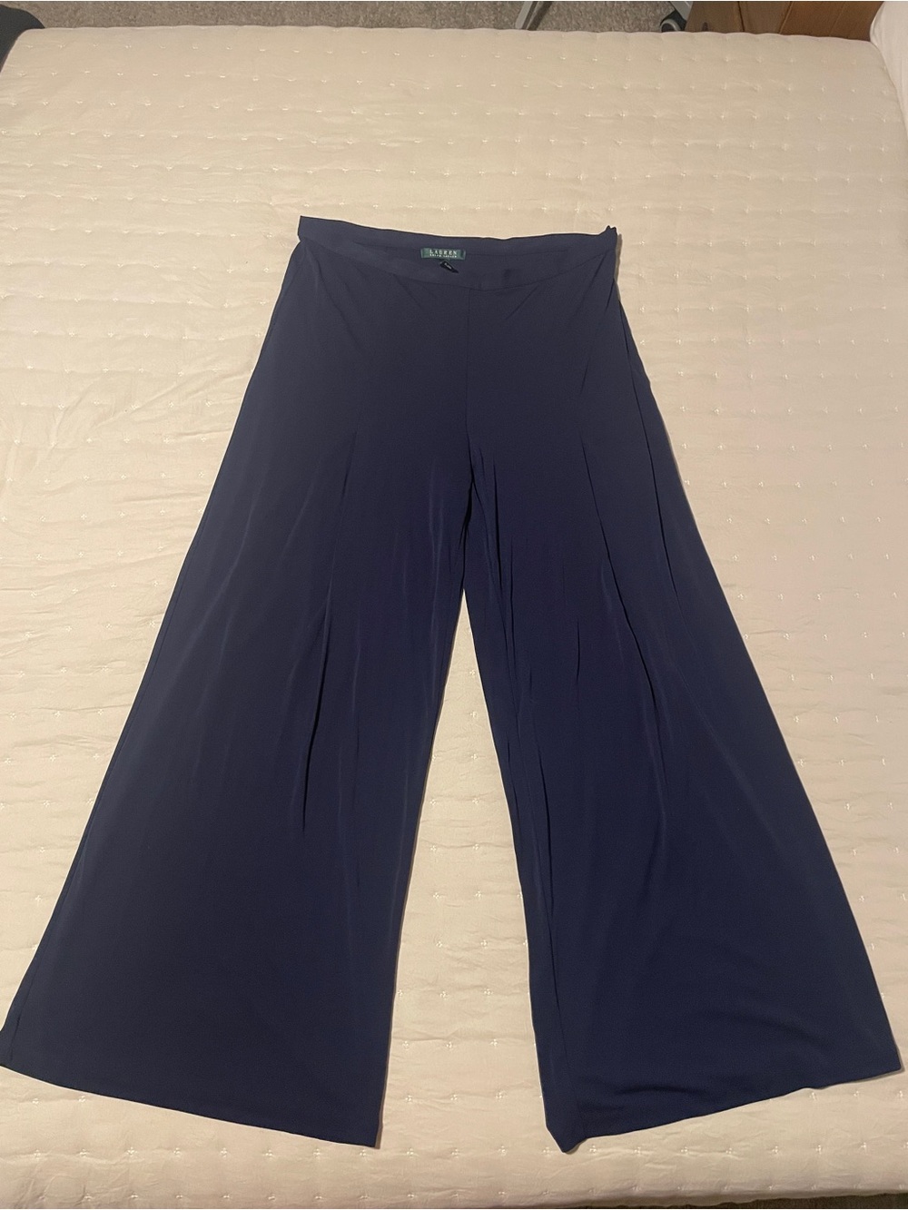 Ralph Lauren Wide Leg Navy Palazzo Pants